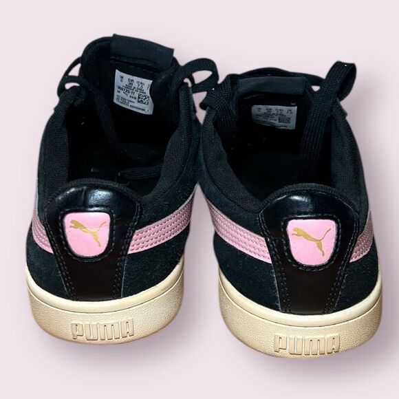 PUMA Women's Size 7.5 Vikky V2 Sneaker Black Pink Tennis Shoes Athletic Casual - Picture 5 of 8